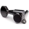 SG381 CK 07 R6 – Set Meccaniche in linea R6 Mancine per chitarra elettrica/acustica – Cosmo Black