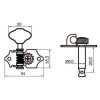MH AE110 CR – Set Meccaniche L3+R3 per chitarra elettrica/acustica – Cromate