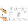 6K1VEL0C-21 – Set Meccaniche in linea L6 autobloccanti per chitarra elettrica – Cromate