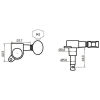 MH AE109 GD – Set meccaniche L3+R3 per chitarra elettrica/acustica – Dorate