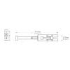 PS113FR2.5 CR – Sella singola per Ponte tremolo double locking standard – Cromata