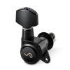 10060420.01.50 M6 135 Locking 1BCH – Set Meccaniche in linea L6 Autobloccanti per chitarra elettrica/acustica – Black Chrome