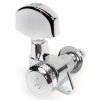 10060223.02.52 M6 135 Locking 2CH – Set Meccaniche in linea L3+R3 Autobloccanti per chitarra elettrica/acustica – Cromate