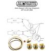 EP-4129-000 – Cablaggio completo per basso elettrico tipo Jazz Bass