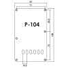 P-104 B – Piastra copri molle per chitarra elettrica – Nero