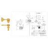 HB6Y 1/2 GDT – Meccanica singola Ultralite – R1 Treble Side – Tipo Ibanez – Dorata Lucida