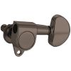 MH AE104 BN – Set meccaniche L3+R3 per chitarra elettrica/acustica – Black Nickel