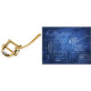 0495-B5 G – Vibrato per chitarra elettrica Flat Top – Dorato