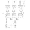 J55 GD – Set Meccaniche in linea R6 per chitarra elettrica – Dorate