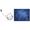 0495-B5 LH – Vibrato per chitarra elettrica Flat Top – Mancino – Alluminio