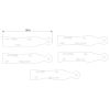 8048 – Set Rilevatori singoli doppia misura Radius tastiere