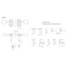 SD90 N 05MA – Set Meccaniche L3+R3 per chitarra elettrica – Nickel