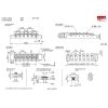 12080500 STM GD – Ponte fisso per chiatarra elettrica tipo Les Paul Gibson – Dorato