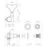 JB15 CR R1 – Meccanica singola per basso – R1 Bass Side – Cromata