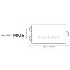MM5CBC – Pick up Humbucker per basso elettrico 5 corde tipo Music Man® – Nero