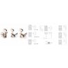 PRN-4624-N0 – Set Meccaniche in linea L6 per chitarra elettrica – Nickel