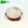 Tamburello con cembali 17,5 cm pelle naturale Oyster TH7-5
