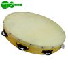 Tamburello 30 cm pelle naturale con cembali Halifax 1806
