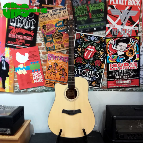 Vermont D100CE-NL – Chitarra Acustica Dreadnought Elettrificata Mancina– Natural