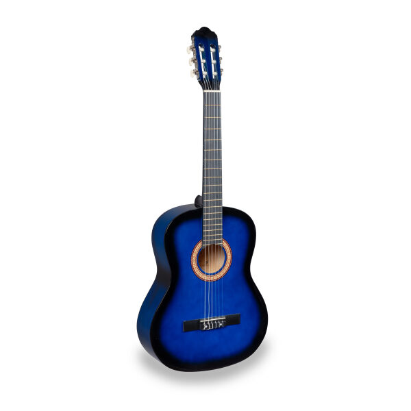 Toledo Chitarra classica da studio 4/4 blu con borsa